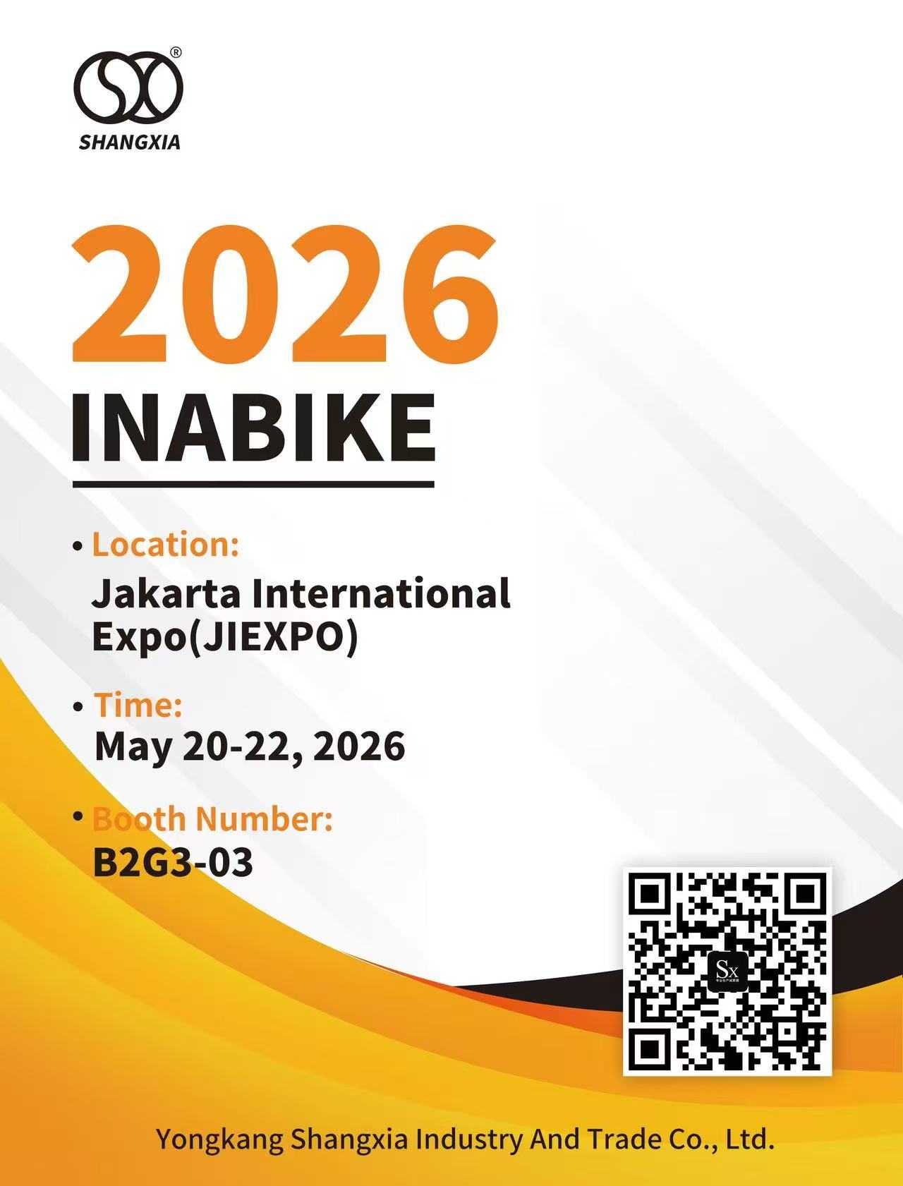 Pameran Inabike 2026, Peredam Kejut Sepeda Motor SXJZ akan hadir!