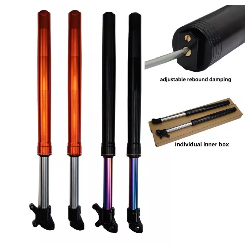 Custom Oil Slick Adjust Rebound Shock Absorber Depan Sepeda Motor